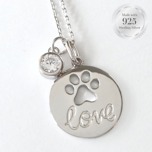 Paw Necklace - 925 Sterling Silver Charmed Aroma 2020 - Picture 3 of 4